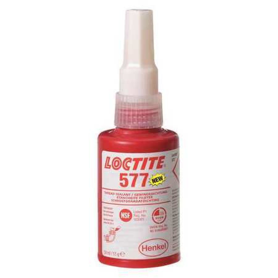 LOCTITE 2068749 Pipe Thread Sealant,50mL,Medium,Yellow Loctite 577