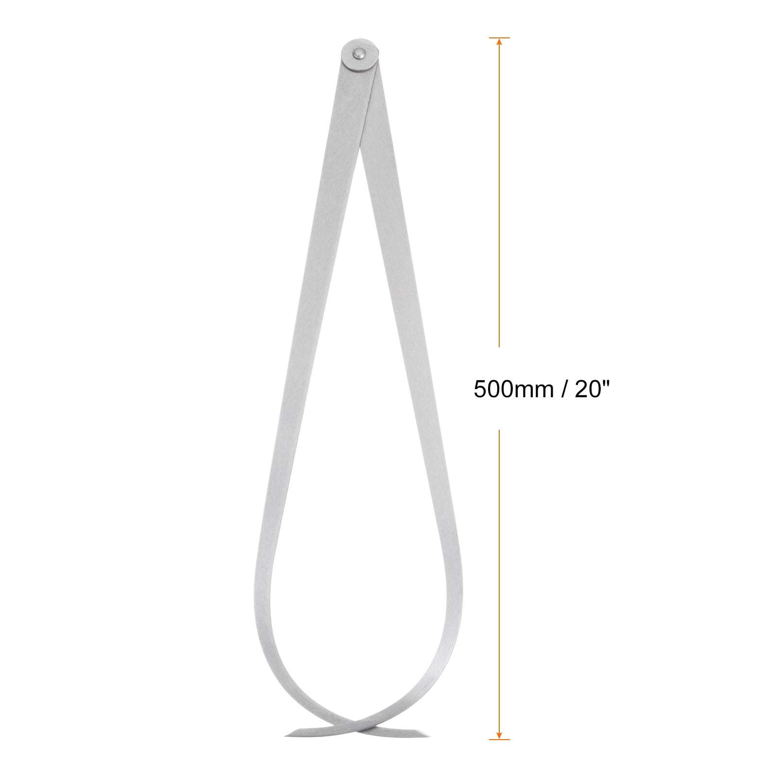 Uxcell Firm Joint Outside Caliper 500mm 20 Inch Tool Steel Measurement Tool