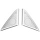thumbnail image 2 of uds., pegatina decorativa para altavoz estéreo de coche, cubierta embellecedora de Tweeter de Audio, reemplazo de parrilla para serie 7 2009-2014, 2 of 14