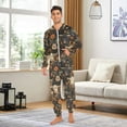 thumbnail image 3 of joogoo Highland Cows Flower Unisex Adults Onesies Pajamas Jumpsuits L, 3 of 7