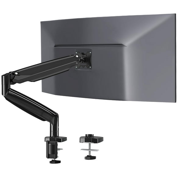 MOUNTUP Ultrawide Monitor Arm for Max 40 Inch Screen, Heavy Duty Monitor Desk Mount Support 6.6-30.9lbs, Gas Spring Computer Monitors Stand for Desk, VESA Mount with Clamp & Grommet Ba