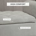 thumbnail image 5 of HOMCOM 50" Bed End Bench with Ottoman and Storage, Gray, 5 of 8