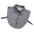 thumbnail image 3 of kusrkot Blouse pour Femmes Col Insert Amovible - Noir, comme Décrit, 3 of 9