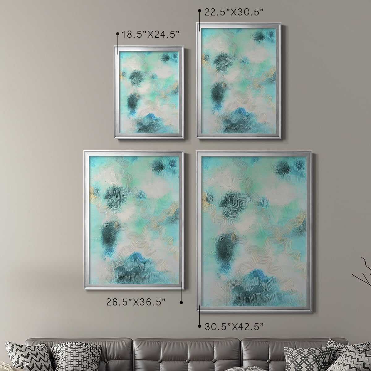 Blue Shift I Premium Framed Print, in Gold, Black, or Silver - Ready to Hang
