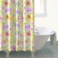 thumbnail image 4 of Pioneer Flower Floral Print Pattern Shower Curtain 84"x72" ,Bathroom Decorative Shower Curtains Set with 12 Hooks,Modern Waterproof Washable Shower Curtain, 4 of 6