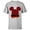 Athletic Heather, variant on Disney Mickey Mouse MM28 Racing Checkered Flag Race Car Icon - Short Sleeve T-Shirt for Kids - Customized-Red