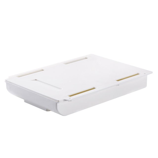 1 pieza debajo del escritorio mesa cajón bandeja organizador de lápices caja de almacenamiento oculta autoadhesiva, 1 pieza-22*15,5*3,5 cm JAMW Sencillez