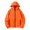 Orange, variant on Drovellove Plus Size Women's Casual Hooded Jacket with Drawstring Waist and Pockets – Long Sleeve Color Block Outwear for Daily Wear, Versatile Layering Piece for Chilly Mornings
