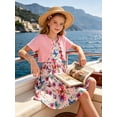 thumbnail image 2 of Lanbubble Girls Dresses Sleeveless Summer Dress with Cardigan for Kids Casual, 7-8 Years, 2 of 8