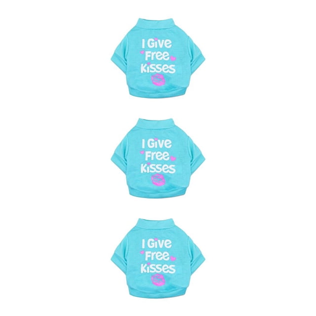 Camisa para Perros Methold Verano Algodón Patrón KISS Cian M