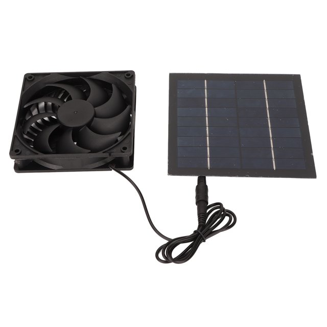Kit de ventilador de panel solar ventilador de panel solar de 5W VOC 6V portátil compacto para casa de mascotas