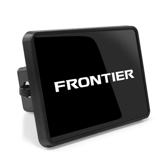 Nissan Frontier UV Graphic Black Metal Face-Plate on ABS Plastic 2 inch Tow Hitch Cover