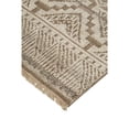 thumbnail image 3 of 5' X 8' Ivory Tan And Gray Geometric Hand Knotted Area Rug, 3 of 5