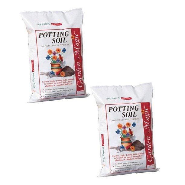 Michigan Peat Garden Magic Organic Potting Top Soil Blend, 40lb Bag (2