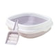 thumbnail image 4 of Bandeja de arena para inodoro semicerrada para gatos, más fuerte, fácil de limpiar, limpieza, viaje, desmontable, duradera, caja de arena abierta para , GRIS Fernando Bandeja de arena para gatos, 4 of 8