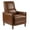 Cognac, variant on GDF Studio Fatigue-Reliever Recliner Chair with Rubber Wood Legs & Adjustable Footrest, Beige