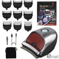 thumbnail image 1 of Cortadora De Cabello Recargable Inalámbrica Para Hombre, IPX7 Impermeable, Máquina De Corte Para Cabello, Barba Y Cuerpo Con 9 Peines Guía Y Carga USB,With box, 1 of 9