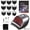 With box, variant on Professional Rechargeable Cordless Hair Clipper Kit For Men, IPX7 Waterproof Wet/Dry Electric Hair Trimmer With 9 Guide Combs For Beard, Head, And Body Grooming,With bubble bag,IPX6