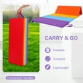 thumbnail image 4 of 5-Folding Exercise Mat for Kids, 6'x3'x1” Foldable Gymnastics Mat, Home Gym Tumbling Mat with Carrying Handles, EPE Foam, 5 Panel, Waterproof, Versatile Use for Fitness Aerobics Stretching, Rainbow, 4 of 8