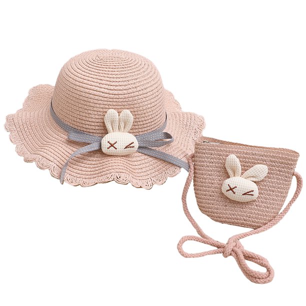 Sombrero de verano para mujer, con circunferencia de 56 a 58 cm, protector solar, para playa, sombrero para el sol, sombrero de paja, sombrero protector solar con bolsa de paja