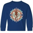 thumbnail image 3 of Inktastic Southwestern Native Pattern Lizard Long Sleeve Youth T-Shirt, 3 of 5