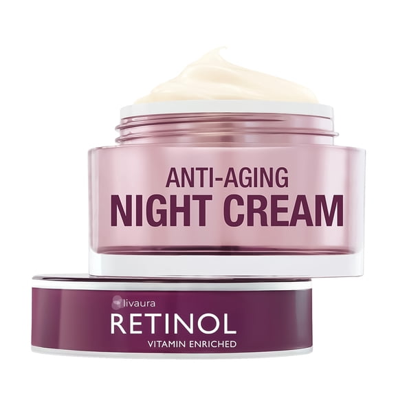 Skincare LdeL Cosmetics Retinol Night Cream, Anti-Aging Moisturizer with Vitamin A, 1.7 oz
