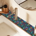 thumbnail image 2 of Yayeee Faucet Mat for Kitchen Sink 30" Diatomite Long Splash Guard Pad, Stained Glass Pattern, 2 Pack, 2 of 7