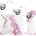 thumbnail image 2 of Coolnut Window Curtain Panels Unicorn with Leaves Grommet Top Room Darkening Thermal Insulated Blackout Window Treatment Drapes 2 Panels W55 x L84 In, 2 of 5