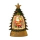 thumbnail image 2 of Mini árbol de Navidad con luz nocturna y cúpula de cristal | Adorno LED de escritorio para decoración navideña | Escena de nieve invernal con bolas y estrellas de colores | Regalo decorativo a pilas, 2 of 5