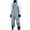 Gray, variant on Men's Snow Ski Jumpsuit Windproof Waterproof Bib Overall Snowboard Insulated Romper with Zip Pockets Blue M