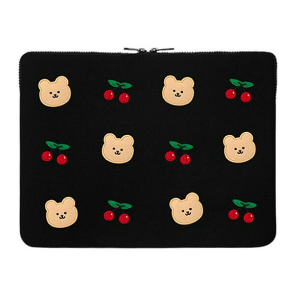 Cute Bear Laptop Bag Sleeve Case For Macbook Air Pro13.3/13.6/14/15/15.6/16 Inch IPad11 Notebook Korean Kawaii Laptop Pouch yingtaoxiong 13-13.6inch