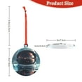 thumbnail image 3 of Cauagu Astronaut Helmet Reflections Pattern Acrylic Christmas Pendant,1-Pack Christmas Ornaments Xmas Tree Decor Christmas Décor with Ribbon Cute Tree Hanging for Party Favors-Round Shape, 3 of 7
