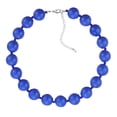 thumbnail image 1 of Collier Ras-du-Cou à Perles Épaisses en Résine Coloré Rose Marine Jaune Collier Statement Perlé pour Hommes Femmes, 1 of 5