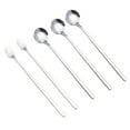 thumbnail image 1 of 6 Long Handle Teaspoons Tea Spoon Stainless Steel Ice Cream Mixing Latte Coffee Silver, 1 of 9