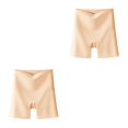 thumbnail image 2 of Sonducket Pantalones de seguridad de cintura alta Transpirable Corto debajo de la Medias Push Up Bragas Abdomen Ropa interior Tamaño grande Color de piel L(100-120 kg) 2Conjunto, 2 of 6