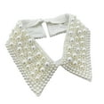 thumbnail image 4 of Segolike False Shawl Lapel Necklace Stylish Versatile Elegant Women Casual Neckwear Choker for Clothes Shirt Sweaters Fancy Dress Gift White, 4 of 8