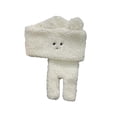 thumbnail image 4 of Novedad Envoltura para el cuello Espesado Animal de dibujos animados Invierno Cálido a prueba Acrílico Bufanda para mujeres Hombres Blanco Macarena bufanda de invierno, 4 of 8