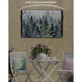 thumbnail image 6 of Outdoor TV Cover 60 to 65 Inch Weatherproof, Green Christmas Tree Waterproof TV Screen Protector for Outside Decor with Zipper and Pocket 58"L x 37"H , Winter Retro Silver Snowflake, 6 of 7