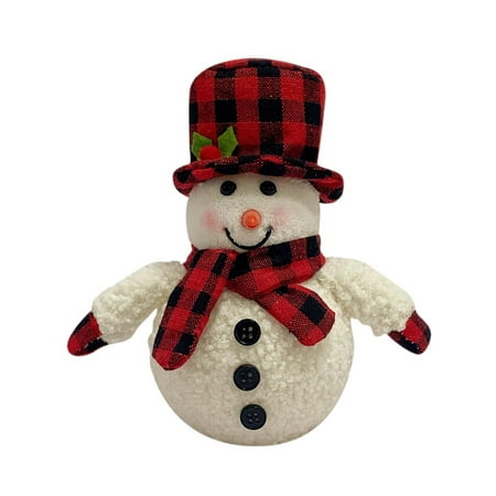 

Clearance Home Decor Under $5 Christmas Glowing Snowman Doll Ornaments Snowman Glowing LED Holiday Light Winter Holiday Party Home Decor