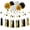 Black White Gold, variant on 2026 Daily Hot Essential Sage Green Beige Gold Party Decor Set, 30Pcs Rustic Tissue Pom Poms Tassel Garland Banner for Wedding Bachelorette Engagement Gender Reveal Bridal Shower