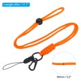 thumbnail image 2 of Unique Bargains Lanière de Cou avec Crochet Porte-Badge Lanières Réglables Porte-Clés Orange 3 Pack, 2 of 7