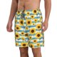 thumbnail image 2 of Balery White Blue Striped Sunflower Traje de Baño Estilo Hawaiano para Hombre, Shorts de Secado Rápido con Bolsillos-Small, 2 of 6