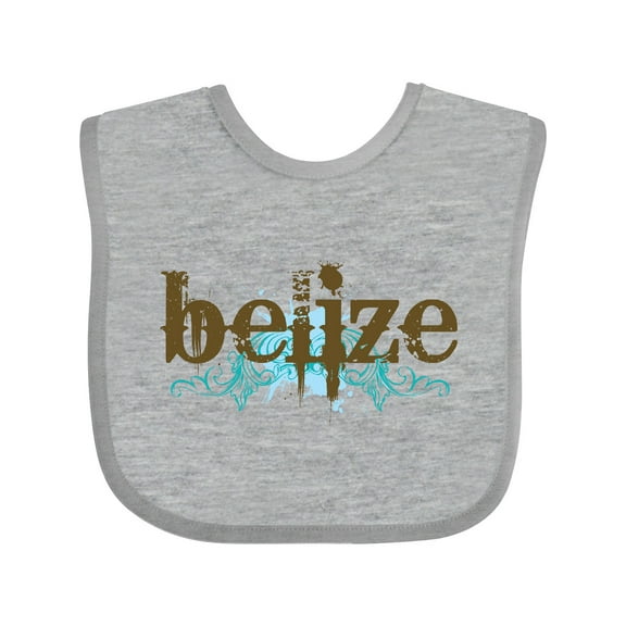 Inktastic Belize Country Grunge Shirts Boys or Girls Baby Bib