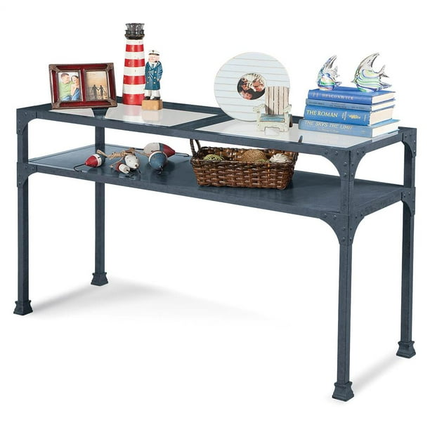 Kildair Sofa Table in Antique Blue