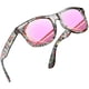 thumbnail image 1 of Gafas de sol Joopin Trendy Square Polarizadas UV400 Rosa Espejadas, 1 of 6