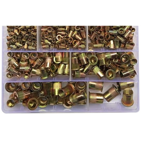 

300 PCS M6 M8 M10 M12 Head Bolt Nut Kit Nut Insertion Nail Multi-Size Bolt Nail Nut Matching