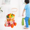 thumbnail image 4 of Carrito de supermercado Baoblaze Playset Comestibles 34 piezas rojo, 4 of 7