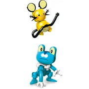 Mega Construx Pokemon Buildable Dedenne Vs. Froakie Figures