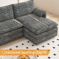 thumbnail image 3 of Kojooin 108" Modular Chenille Cloud Sectional with Ottoman, 3 of 6