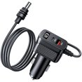 thumbnail image 1 of HAYAN Starlink Mini Car Adapter, 12V-24V Car Charger with USB-C & USB-A Ports, 3-in-1 Power Cable, Waterproof 10FT Cord with LED Voltage Display, Starlink Mini Accessories, 1 of 1